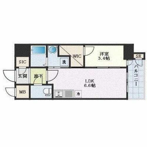 エステムコート名古屋新栄Ⅳネストの間取り