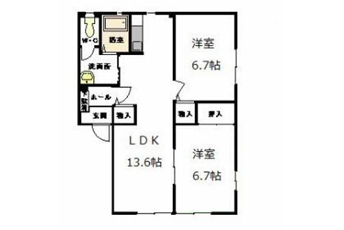 アヴェニール・アージュ A棟の間取り