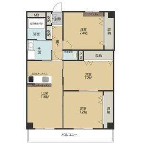 エトワールミツワ402の間取り