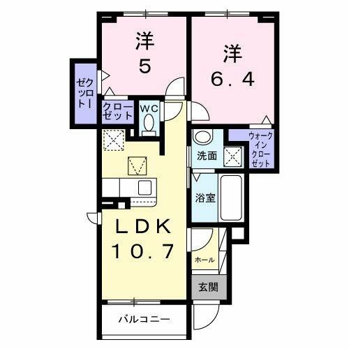 大阪府和泉市池上町(アパート)の賃貸物件の間取り
