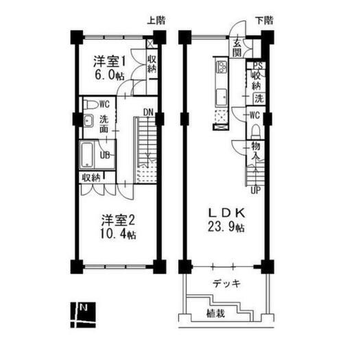 愛知県名古屋市千種区御棚町1丁目(マンション)の賃貸物件の間取り