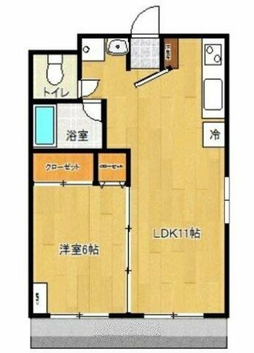 パラッツォ櫛原403の間取り