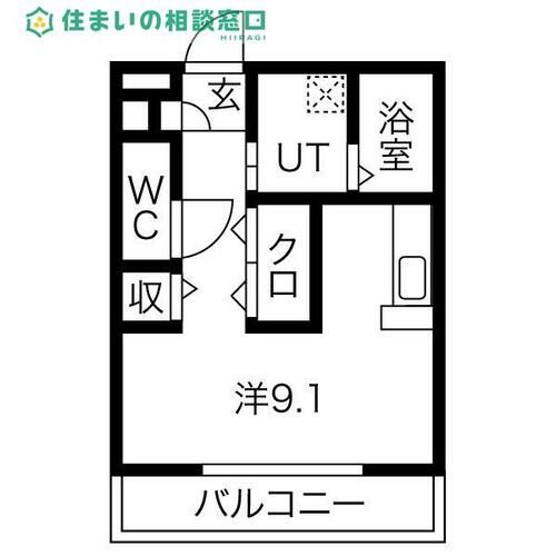 愛知県岡崎市井内町字上堤(マンション)の賃貸物件の間取り