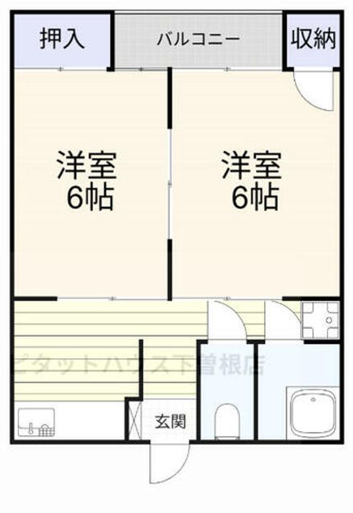 美穂荘202の間取り