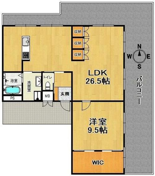水木通ガーデンハイツの間取り