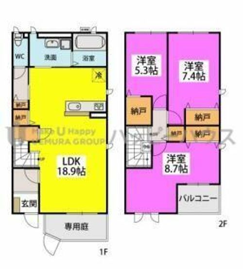 ハイムB-4の間取り