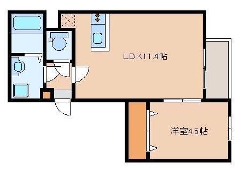 福岡県福岡市東区和白4丁目(アパート)の賃貸物件の間取り