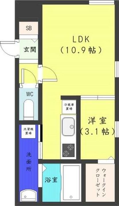 北海道札幌市中央区北五条西22丁目(マンション)の賃貸物件の間取り