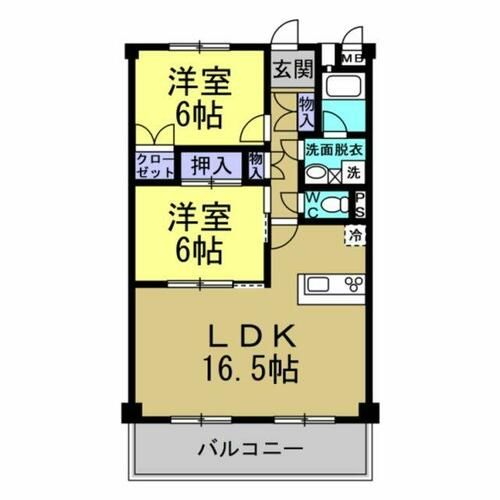 パレロワイヤル石浜の間取り