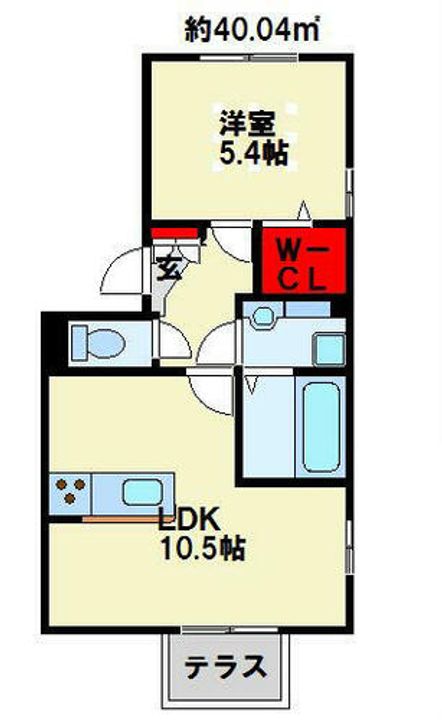 福岡県北九州市八幡西区穴生3丁目(アパート)の賃貸物件の間取り