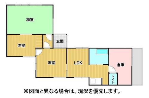 福岡県北九州市八幡東区天神町(一戸建)の賃貸物件の間取り
