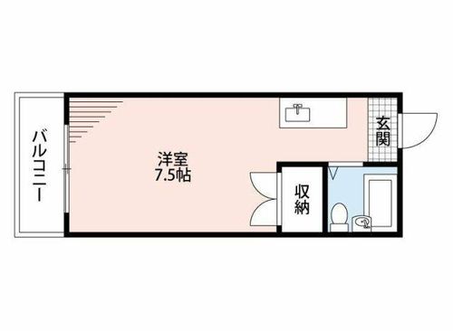コーポラス中原404の間取り