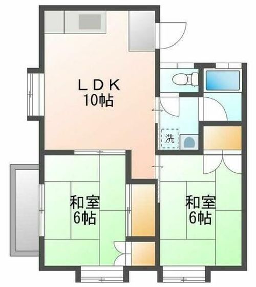 福岡県福岡市東区多の津5丁目(アパート)の賃貸物件の間取り