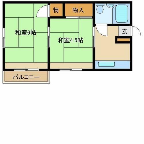 兵庫県尼崎市今福2丁目(アパート)の賃貸物件の間取り