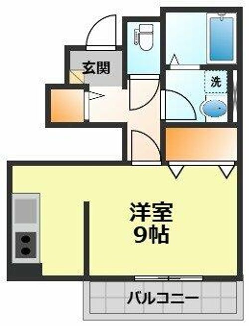 愛知県清須市西枇杷島町地領(アパート)の賃貸物件102の間取り