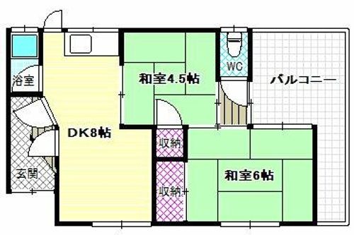 大阪府羽曳野市野々上4丁目(一戸建)の賃貸物件の間取り