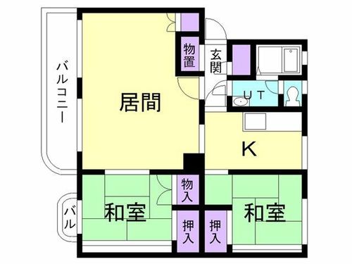 港北ハイツ1133の間取り