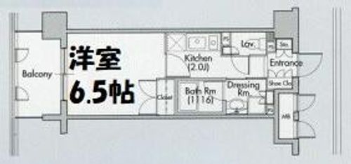 グラン・アベニュー名駅の間取り