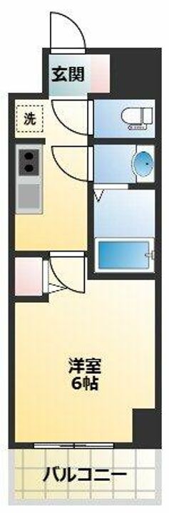 大阪府大阪市東住吉区桑津3丁目(マンション)の賃貸物件の間取り