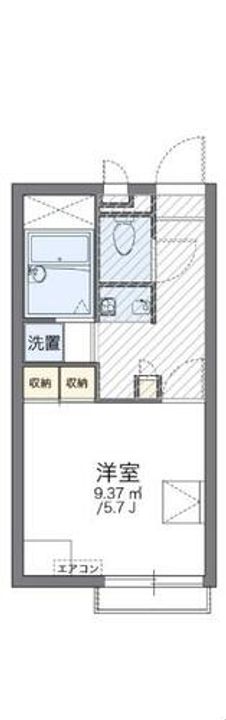 レオパレスパピルスHTYの間取り