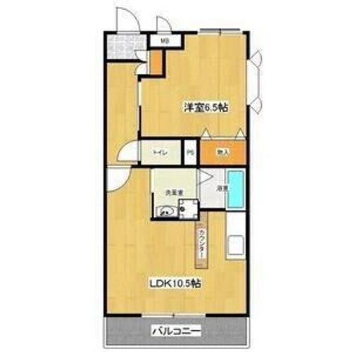 愛知県名古屋市名東区引山1丁目(マンション)の賃貸物件の間取り