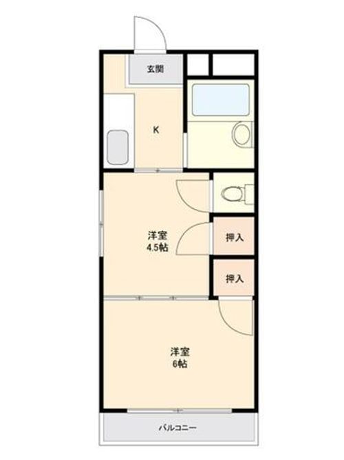 ハイツ和幸の間取り