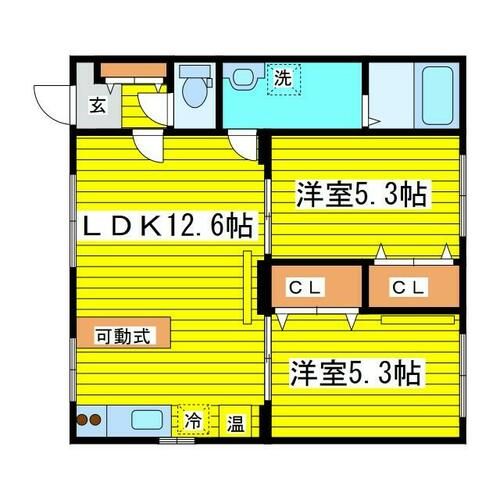 ビラ・レジリア美香保304の間取り