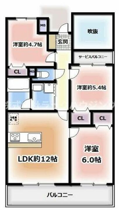 エステムコート都島キャトルプランシュの間取り