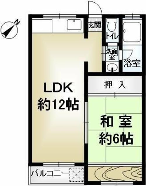 マンション桂風2Eの間取り