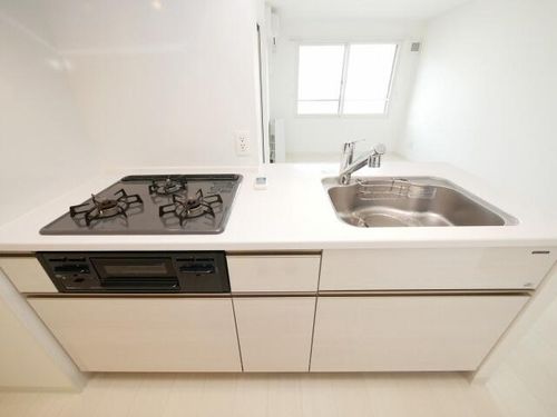北海道札幌市中央区南二十二条西9丁目(マンション)の賃貸物件のキッチン