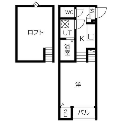 愛知県名古屋市中村区藤江町3丁目(アパート)の賃貸物件205の間取り
