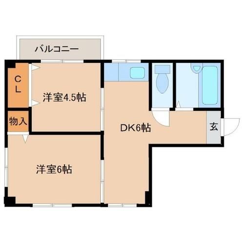 若松マンションの間取り