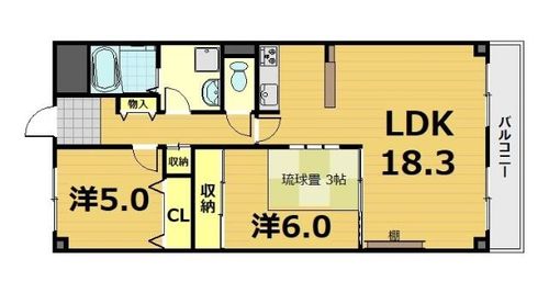 セブンマンション(ベルヴィ51)の間取り