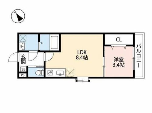 abetina野芥105の間取り