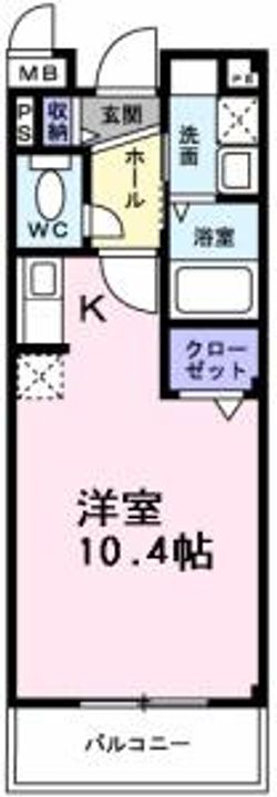 インヴィテ・ボヌ-ルI番館201の間取り