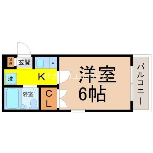 愛知県名古屋市北区金城町3丁目(マンション)の賃貸物件の間取り