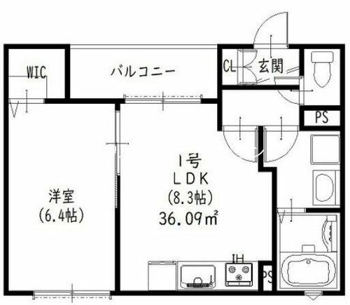 クリエオーレ崇徳院の間取り