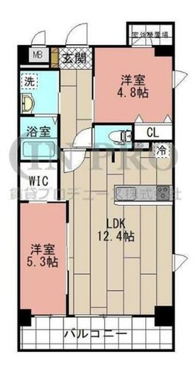 MDI Vista mare門司駅前の間取り