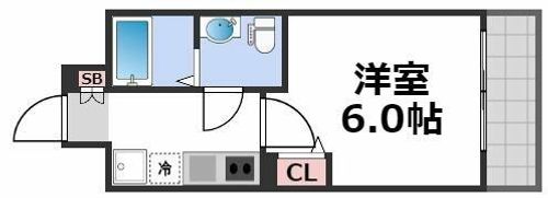 SERENiTE北浜の間取り