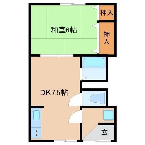 小野文化住宅の間取り