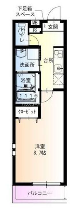 フジパレス尼崎東難波3番館の間取り