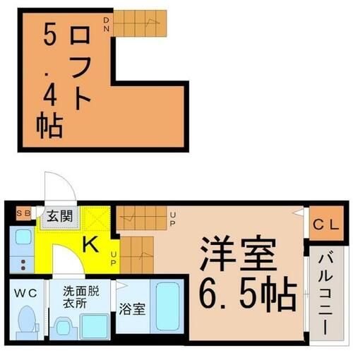 ハーモニーテラス靖国町II101の間取り