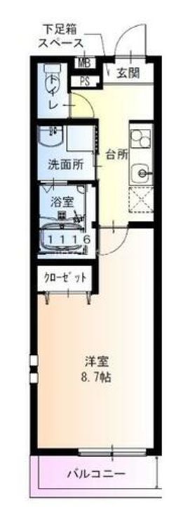 フジパレス尼崎東難波2番館の間取り