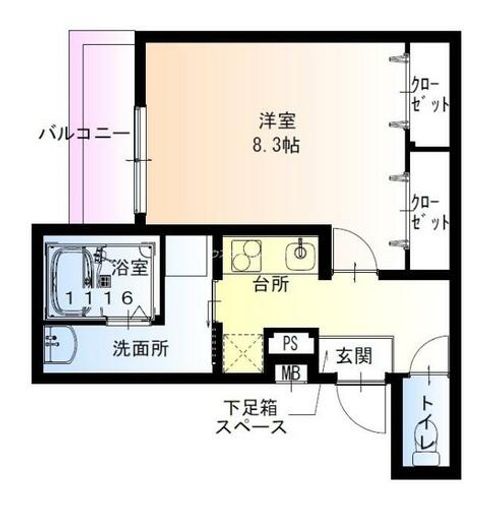 フジパレス尼崎東難波1番館の間取り