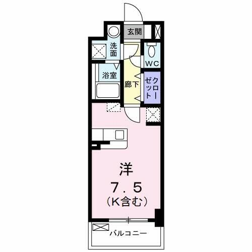 コスモス Mの間取り