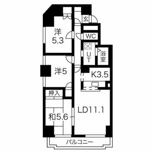 Vest Life TAKAKUWA802の間取り