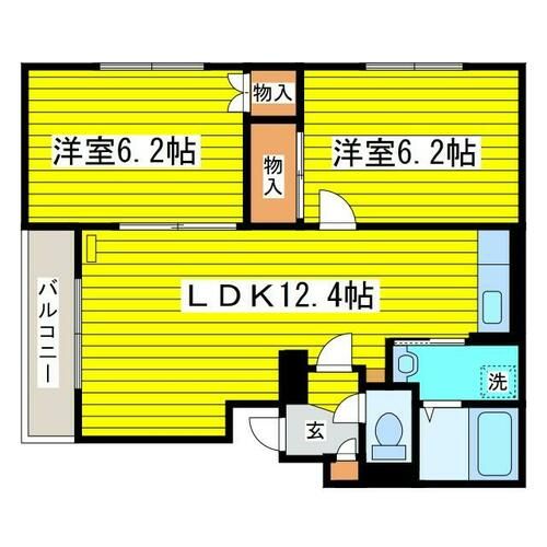 レグルス元町401の間取り