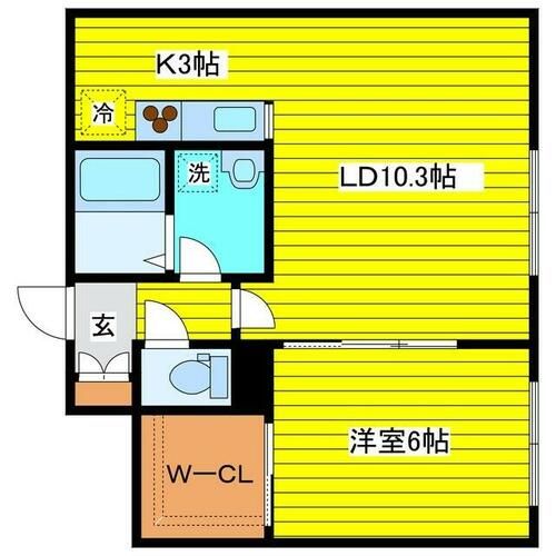 blanc本町の間取り