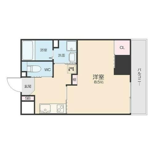 愛知県名古屋市中川区広住町(マンション)の賃貸物件の間取り