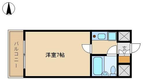 兵庫県尼崎市武庫川町4丁目(マンション)の賃貸物件の間取り